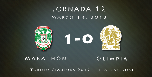Marathón 1-0 Olimpia