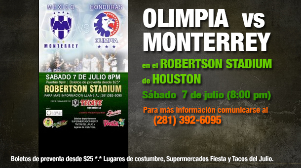 Olimpia enfrentará al Monterrey en Houston