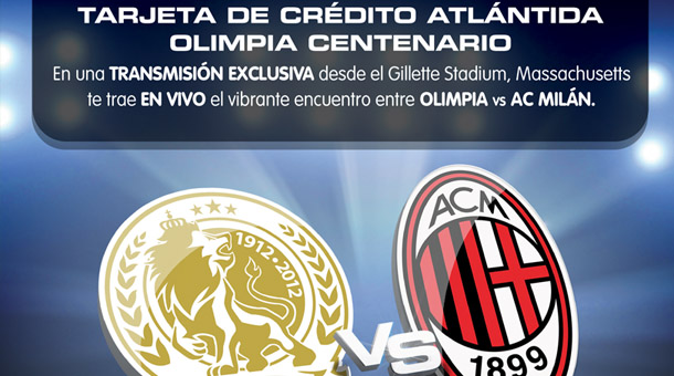 Transmisión en vivo: Olimpia vs AC Milán
