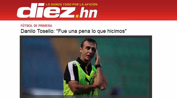 Danilo Tosello: «Fue una pena lo que hicimos»