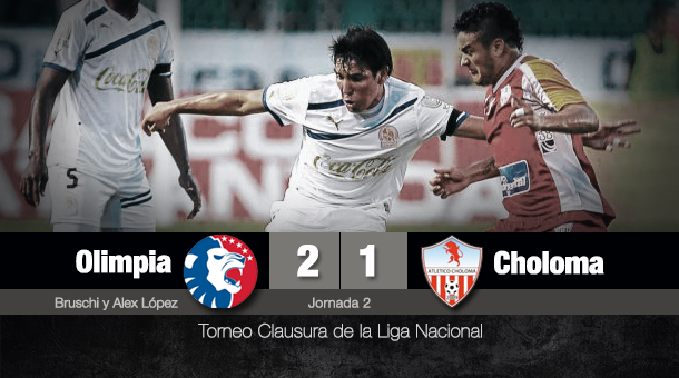 Jornada 2: Olimpia 2-1 Atlético Choloma