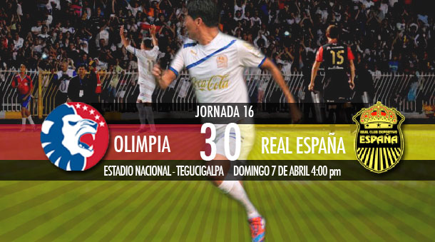 Jornada 16: Olimpia 3-0 Real España