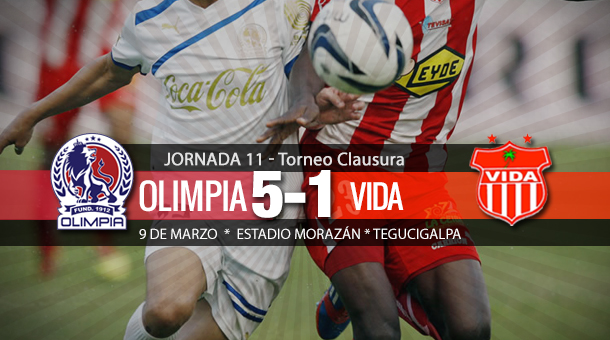 Olimpia 5-1 Vida | Jornada 11