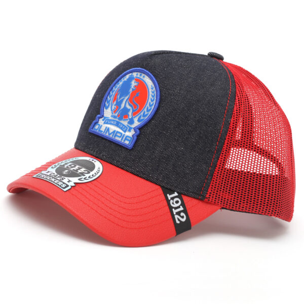 Gorra rojo y negro Truckers